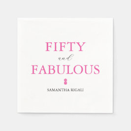 50th Birthday Party Supplies スタンダードカクテルナプキン