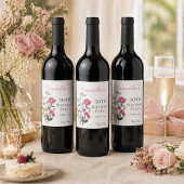 50th Birthday Party Wildflower  ワインラベル