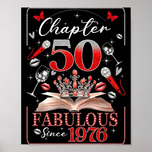 50th Birthday Queen Chapter 50 Fabulous Since 1976 ポスター (正面)