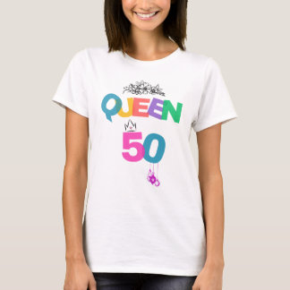50th Birthday Queen Shirt Tシャツ