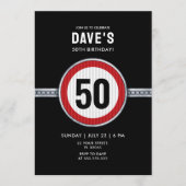 50th Birthday Speed Limit  招待状 (正面)
