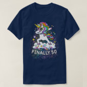 50th birthday unicorn cool dabbing  tシャツ (デザイン正面)