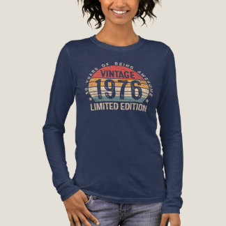 50th Birthday Vintage 1976 Limited Edition 50 Bday トライブレンドＴシャツ