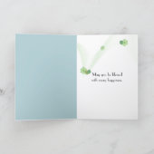50th Birthday White Daisy Garden カード (内部)