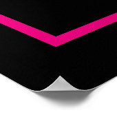 50th Custom Name Modern Cute 50th Birthday Party ポスター (角)