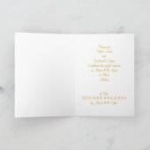 50th Gold Anniversary Invitations, And & Sign 招待状 (内部)