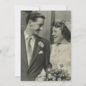 50th Golden 結婚's Anniversary Memories写真 招待状 (裏面)