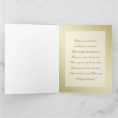 50th Golden 結婚's Anniversary Photo 8.5 x 11 カード (内部)