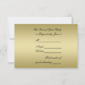 50th Golden 結婚's Anniversary RSVPカード (裏面)