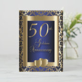 "50th Golden and Glorious Wedding Anniversary Cele 招待状 (スタンド正面)