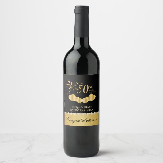 50th Golden Anniversary ワインラベル (正面)