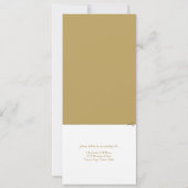 50th Golden Anniversary's Greenery結婚のRSVP 招待状 (裏面)