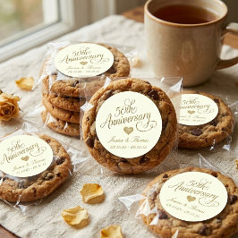 50th Golden Wedding Anniversary ラウンドシール