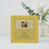 50th Golden Wedding Anniversary Party Invitation 招待状 (スタンド正面)