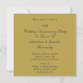 50th Golden Wedding Anniversary Party Invitation 招待状 (裏面)