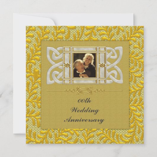 50th Golden Wedding Anniversary Party Invitation 招待状 (正面)
