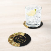 50th golden wedding anniversary round paper coaste ラウンドペーパーコースター (インサイチュ)