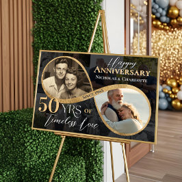 50th Happy Anniversary Then & Now Gold Infinity ポスター