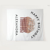 50th Happy Birthday Photobooth Backdrop タペストリー (正面(横))