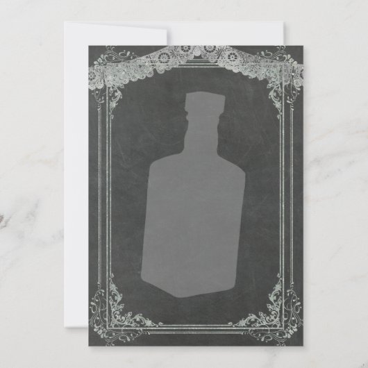 50TH Mexican birthday Tequila Party Chalkboard 招待状 (裏面)