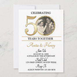 50th Milestone Anniversary Party Invitation 招待状