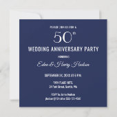 50th Photo Wedding Anniversary 招待状 (裏面)
