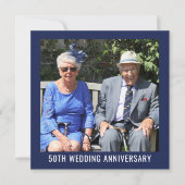 50th Photo Wedding Anniversary 招待状 (正面)