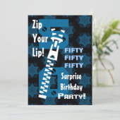 50th SUPPLYSE誕生日ブルースターズジッパーW1686 招待状 (スタンド正面)