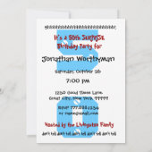 50th SUPPLYSE誕生日ブルースターズジッパーW1686 招待状 (裏面)