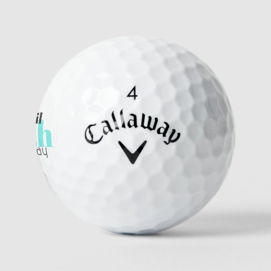 50th  Turquoise Personalized Titleist Pro V1 ゴルフボール (ロゴ)