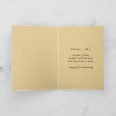 50th Wedding Anniversary Cheers to 50 Years Photo カード (内部)