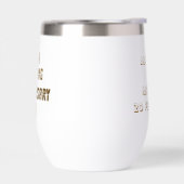 50th Wedding Anniversary Golden Typography Heart  (左面)