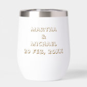 50th Wedding Anniversary Golden Typography Heart  (背面)