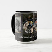 50th Wedding Anniversary Infinity Photo Collage マグカップ (正面左)