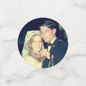 50th Wedding Anniversary Party Decor Custom Photo コンフェッティ (スモール正面)