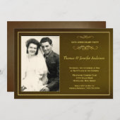 50th Wedding Anniversary Party Photo Invitations 招待状 (正面/裏面)