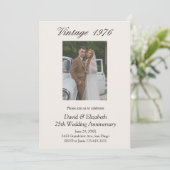 50th Wedding Anniversary Party Vow Renewal 2 Photo 招待状 (スタンド正面)