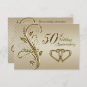 50th Wedding Anniversary RSVP Card (正面/裏面)
