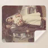 50th Wedding Anniversary Sherpa Blanket Photo シェルパブランケット (正面(横))