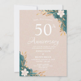 50th Wedding Anniversary Surprise Invitation 招待状