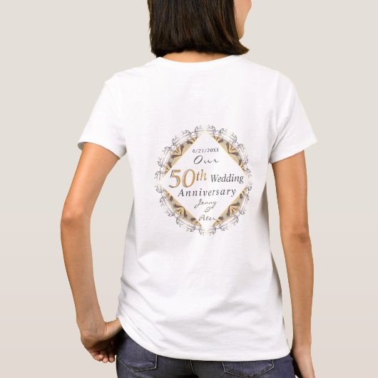 50th Wedding Anniversary  Tシャツ (裏面)