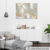 50x38インチSandy Tornado Trend抽象芸術アートベージュ キャンバスプリント