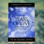 51エレガント回目のサファ結婚イア記念日 アクリルサイン (ニュートラル)