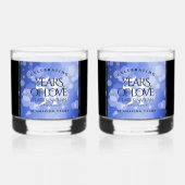 51エレガント回目のサファ結婚イア記念日 ウイスキーグラス (正面)