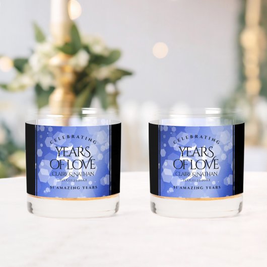 51エレガント回目のサファ結婚イア記念日 ウイスキーグラス (インサイチュ (ウェディング))