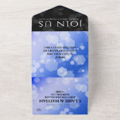 51エレガント回目のサファ結婚イア記念日 オールインワン招待状 (外側)