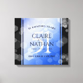 51エレガント回目のサファ結婚イア記念日 キャンバスプリント (正面)