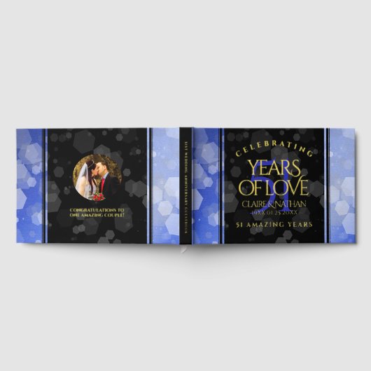 51エレガント回目のサファ結婚イア記念日 ゲストブック (全面)