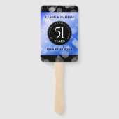 51エレガント回目のサファ結婚イア記念日 ハンドファン (裏面)