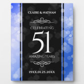 51エレガント回目のサファ結婚イア記念日 フォトプラーク (正面)